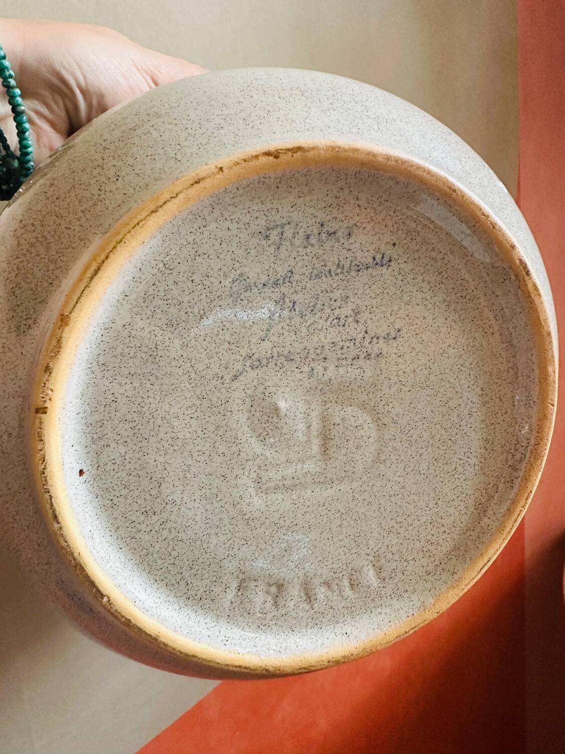 Vintage Sarreguemines salad bowl 🇫🇷 Tignes model