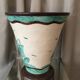 Ceramic vase jerome massier vallauris decor ship