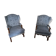 Pair of walnut armchairs - legs in sheep bone Louis XIII