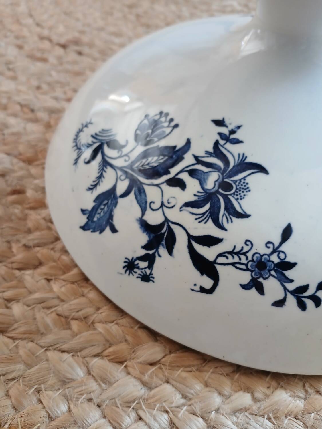 Antique compote dish in ironstone