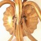 Vintage gold metal wall light