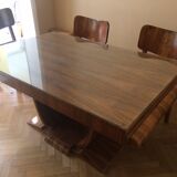 Art deco table and 6 chairs