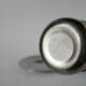 Set of double-walled stainless steel espresso cups made in Italy, 1970s design.