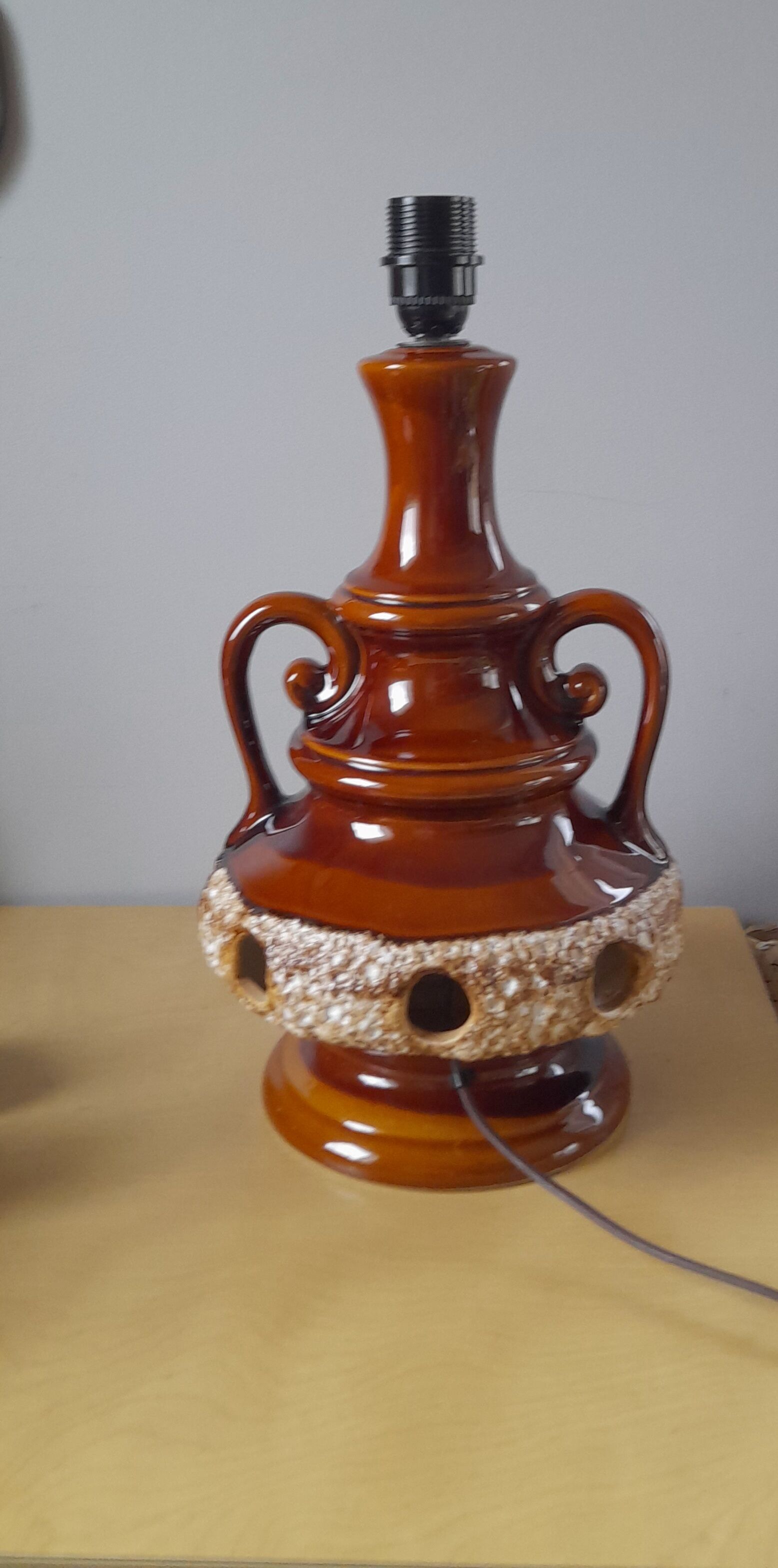 Ceramic lamp foot 1960