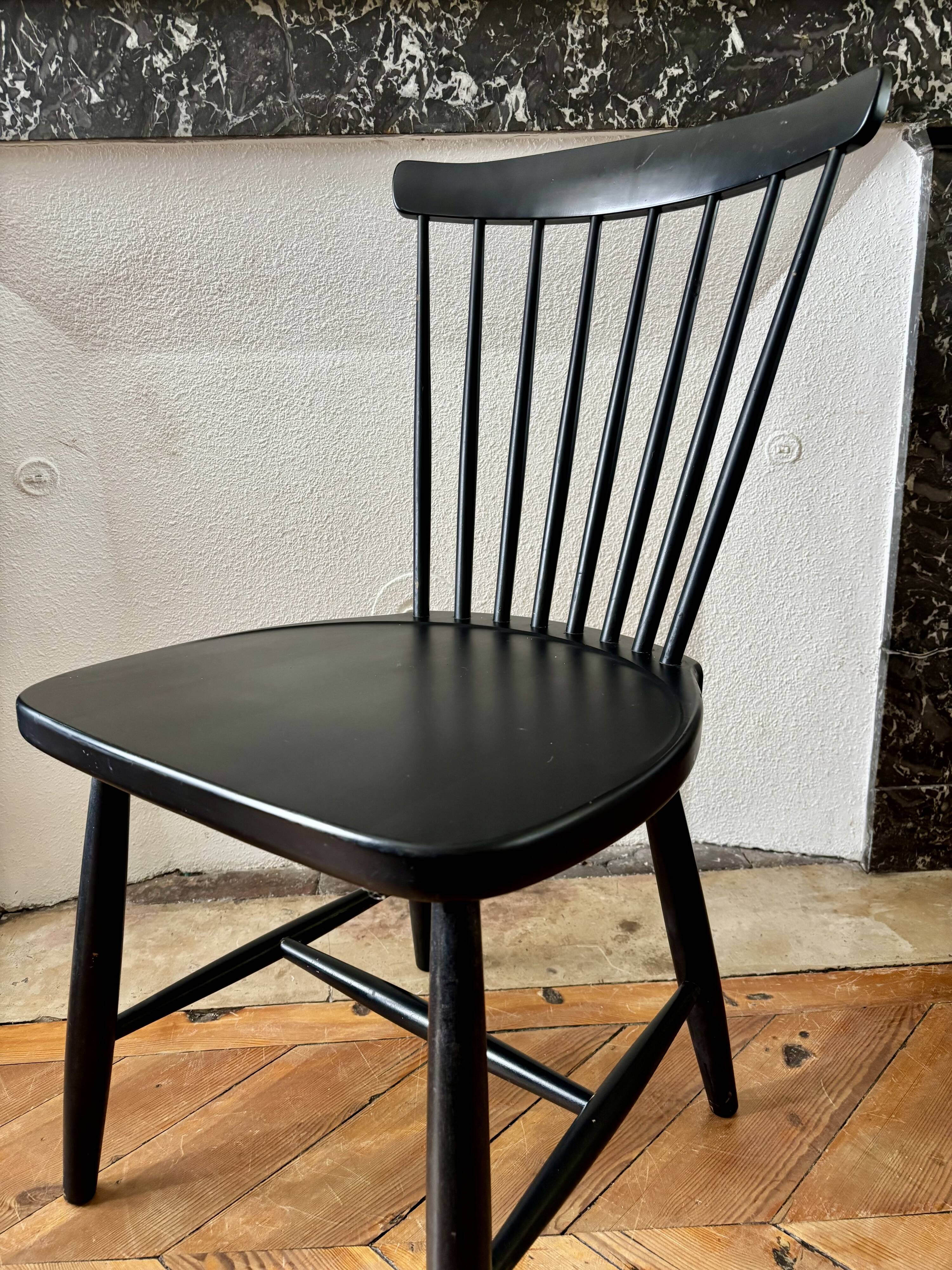 Pair of Swedish wooden chairs Swen Eric Fryklung 1950