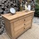Renovated antique solid wood chest of drawers