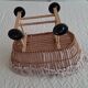 Rattan doll's cradle