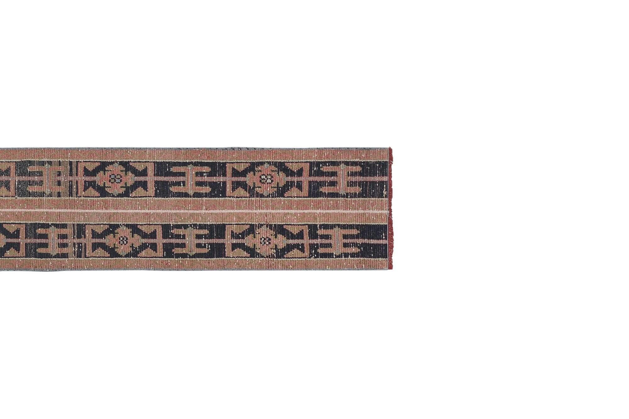 Vintage Turkish hallway rug 48x297 cm