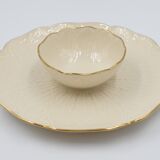 Vintage porcelain dish Lenox USA aperitif or entremets leaves in slight relief