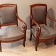 Paire de fauteuils d'époque restauration en acajou