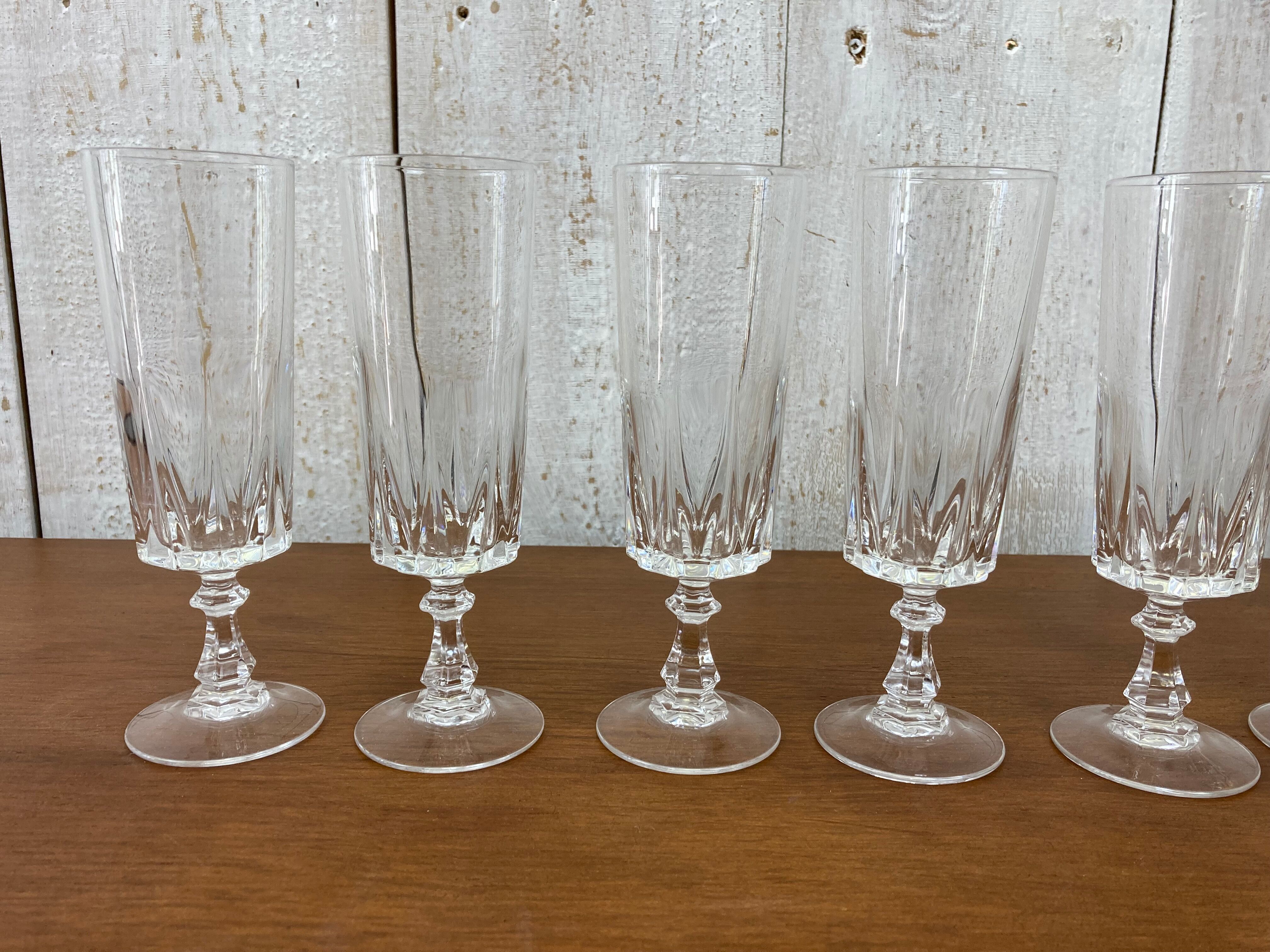 Crystal flutes of Arques
