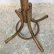 Curved wooden parrot coat rack bistro