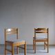 6 Minimalist pine dining chairs | Sweden | 1960s