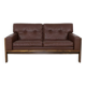 Danish Sofa in Leather and Rosewood by H. W. Klein for Bramin, 1970s