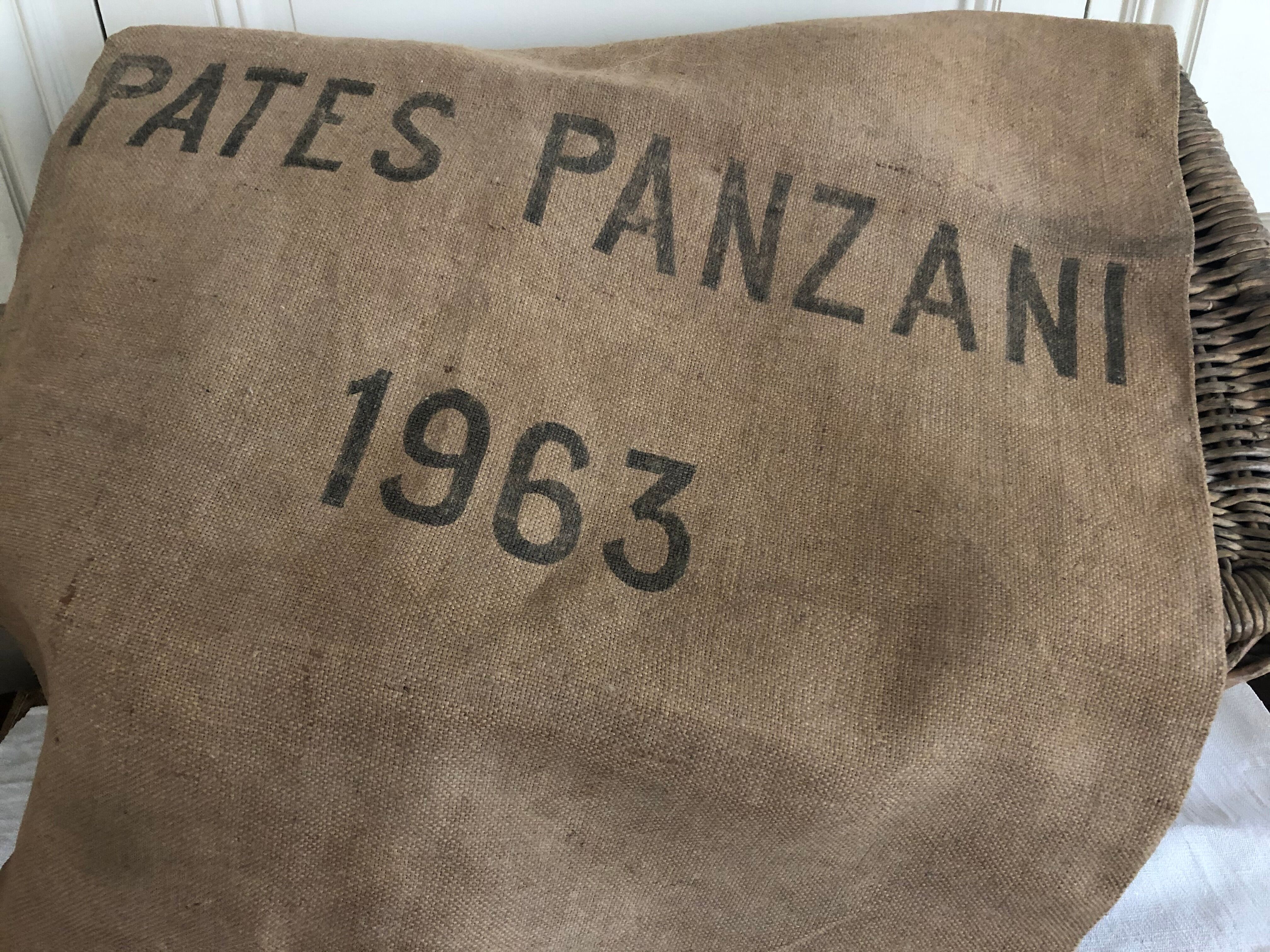 Jute bag, Panzani pasta - 1963