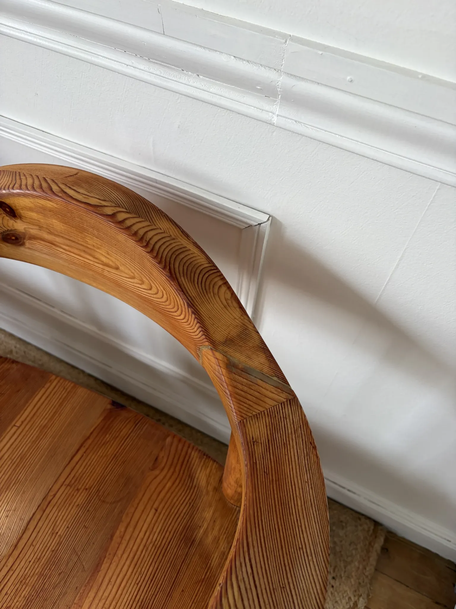 4 pine armchairs from the 1970s