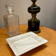 White ceramic ashtray