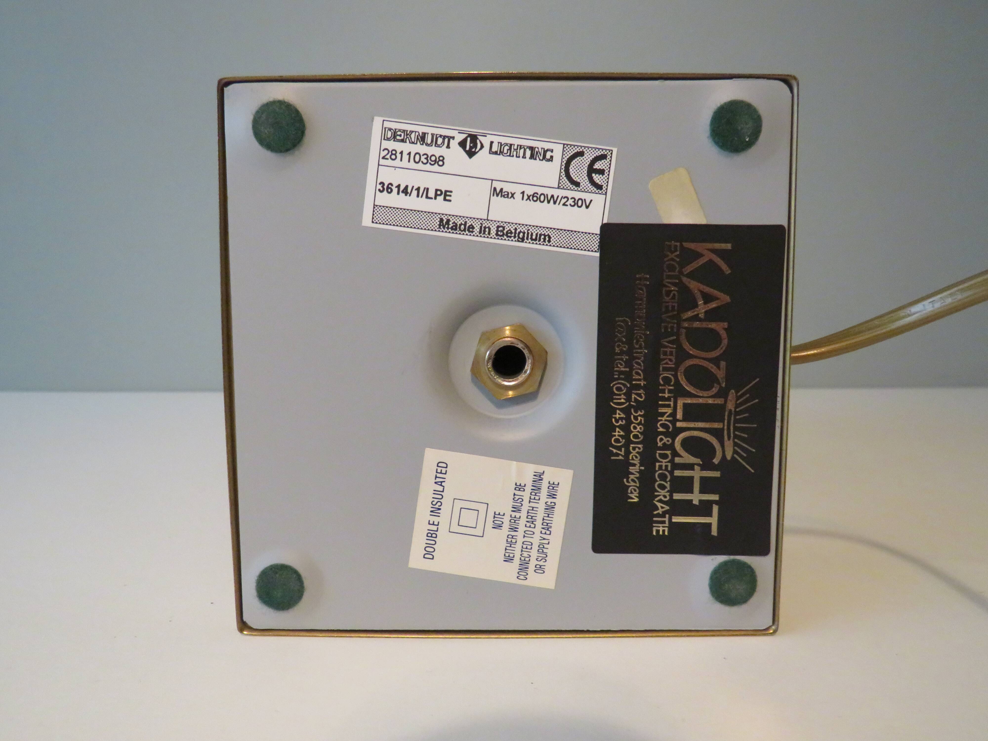 Deknudt Belgium table lamp 1980