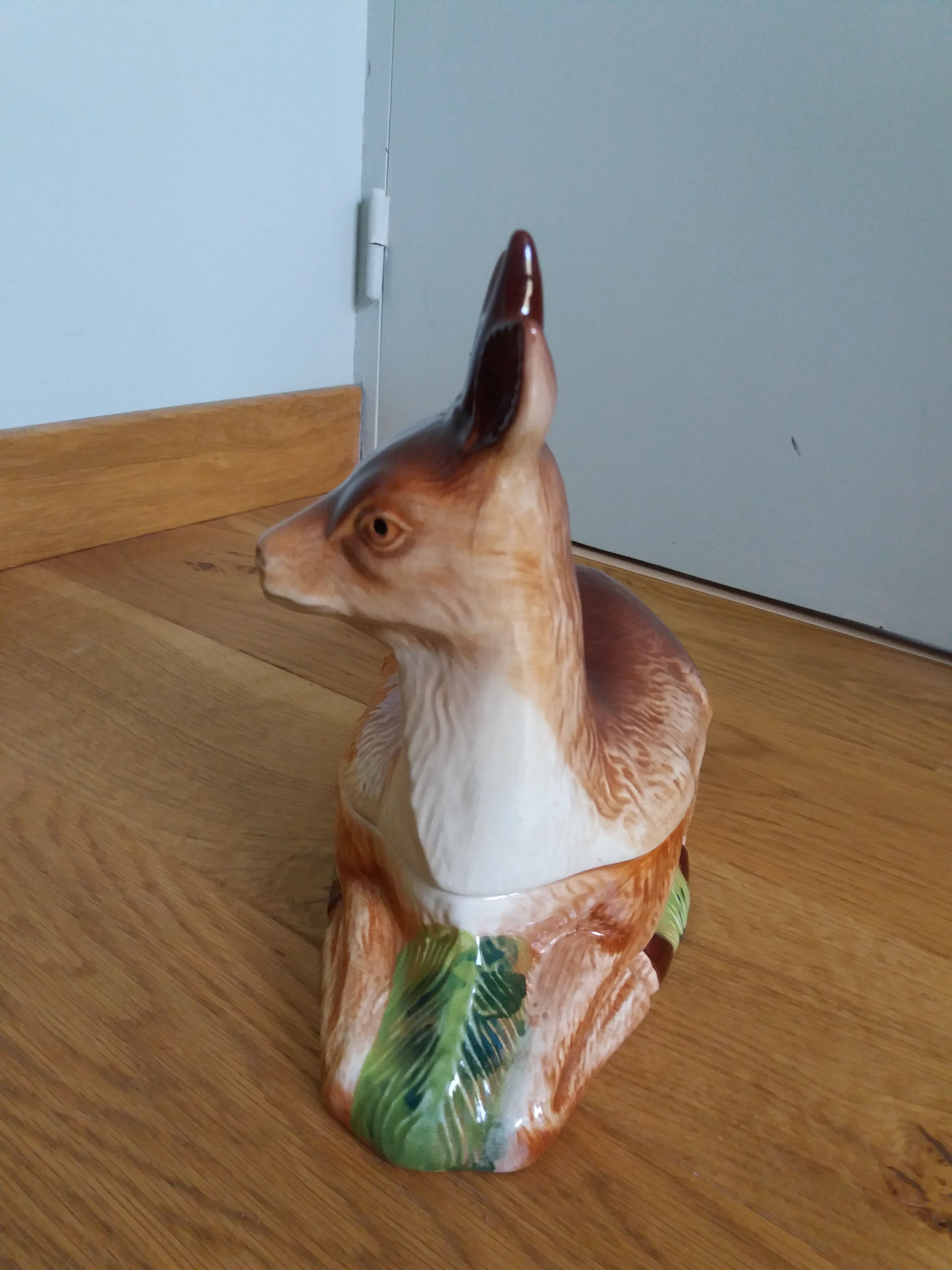 Box terrine zoomorphic deer deer Michel Caugant