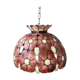 Suspension in mother-of-pearl shell and bohemian brass