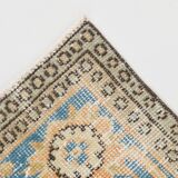 6x9 Shades Of Orange & Blue Vintage Rug, 186x289Cm