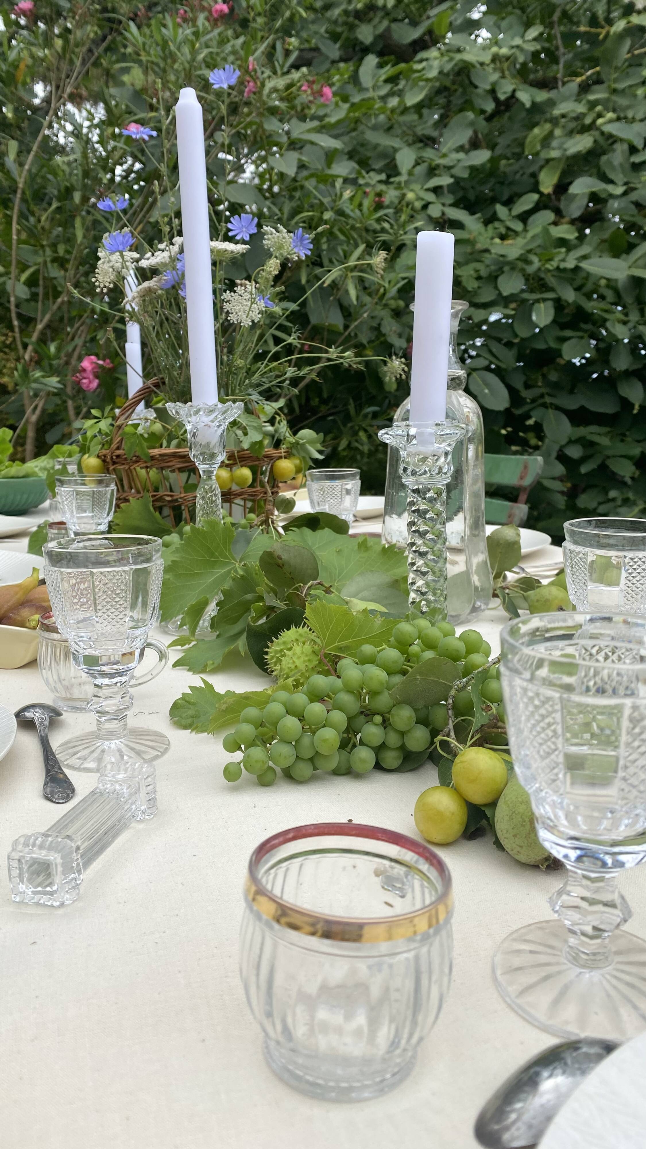 Waterford crystal white wine glasses