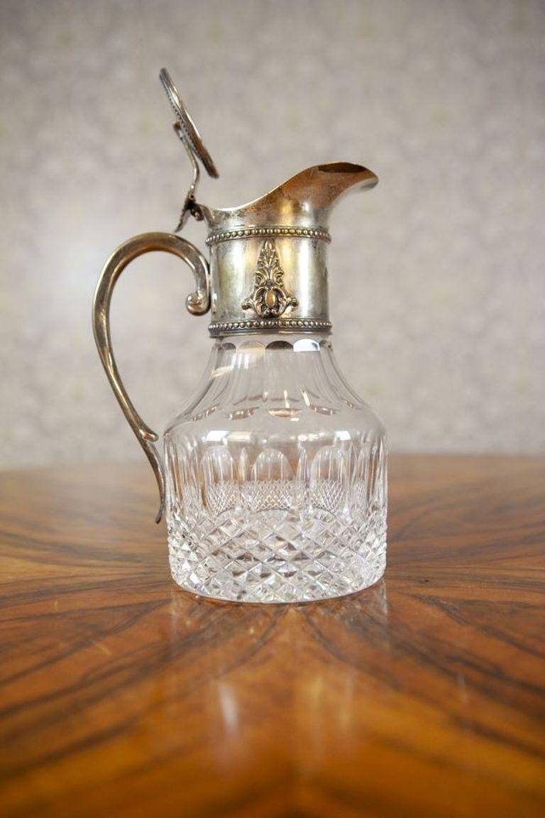 English Pitcher with Silver-Plated Handle, 1920s