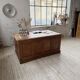 Counter or desk in oak from the 1950s.