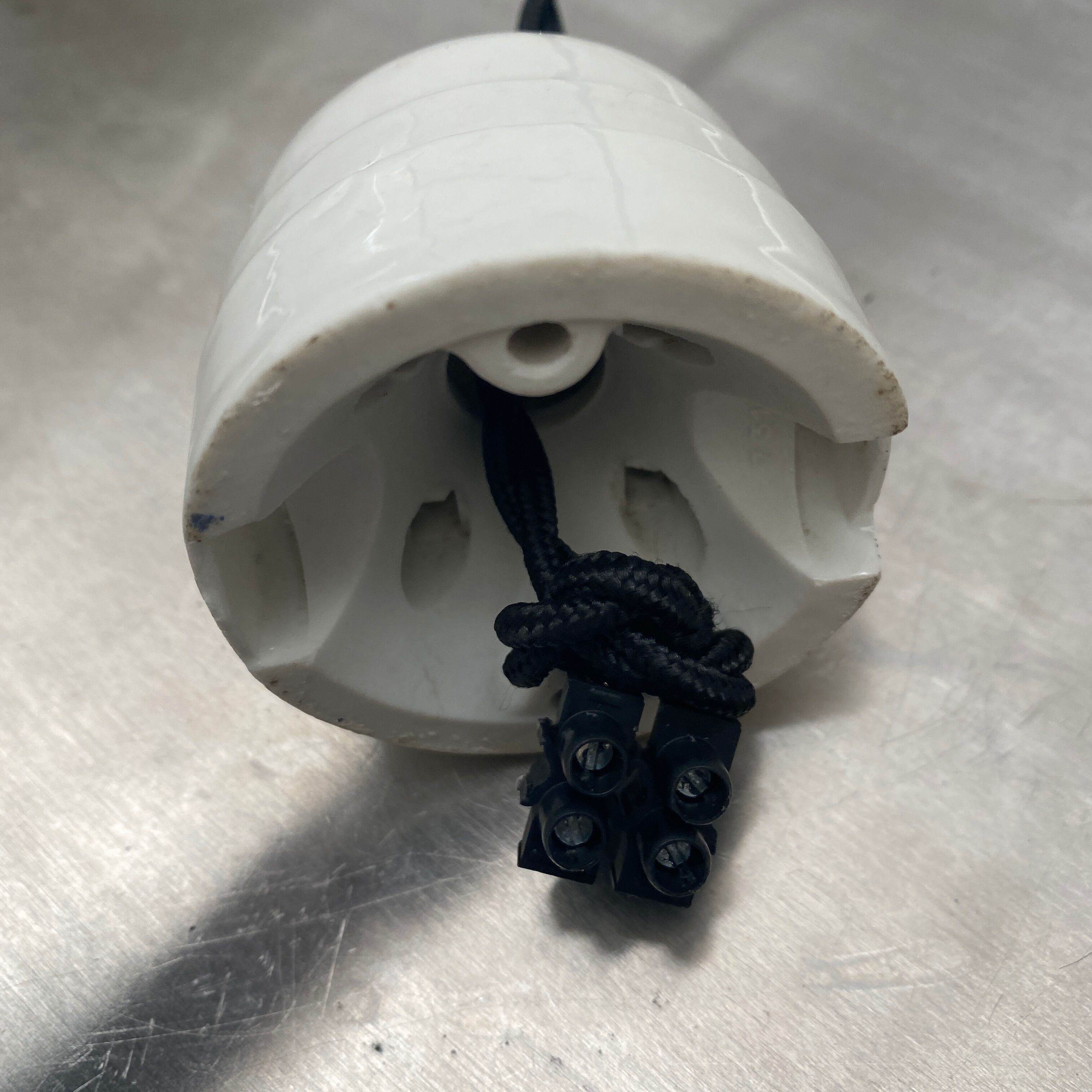 Lot 3 vintage opaline hanging lamps