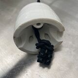 Lot 3 vintage opaline hanging lamps