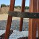 Brutalist stools vintage light wood 70'