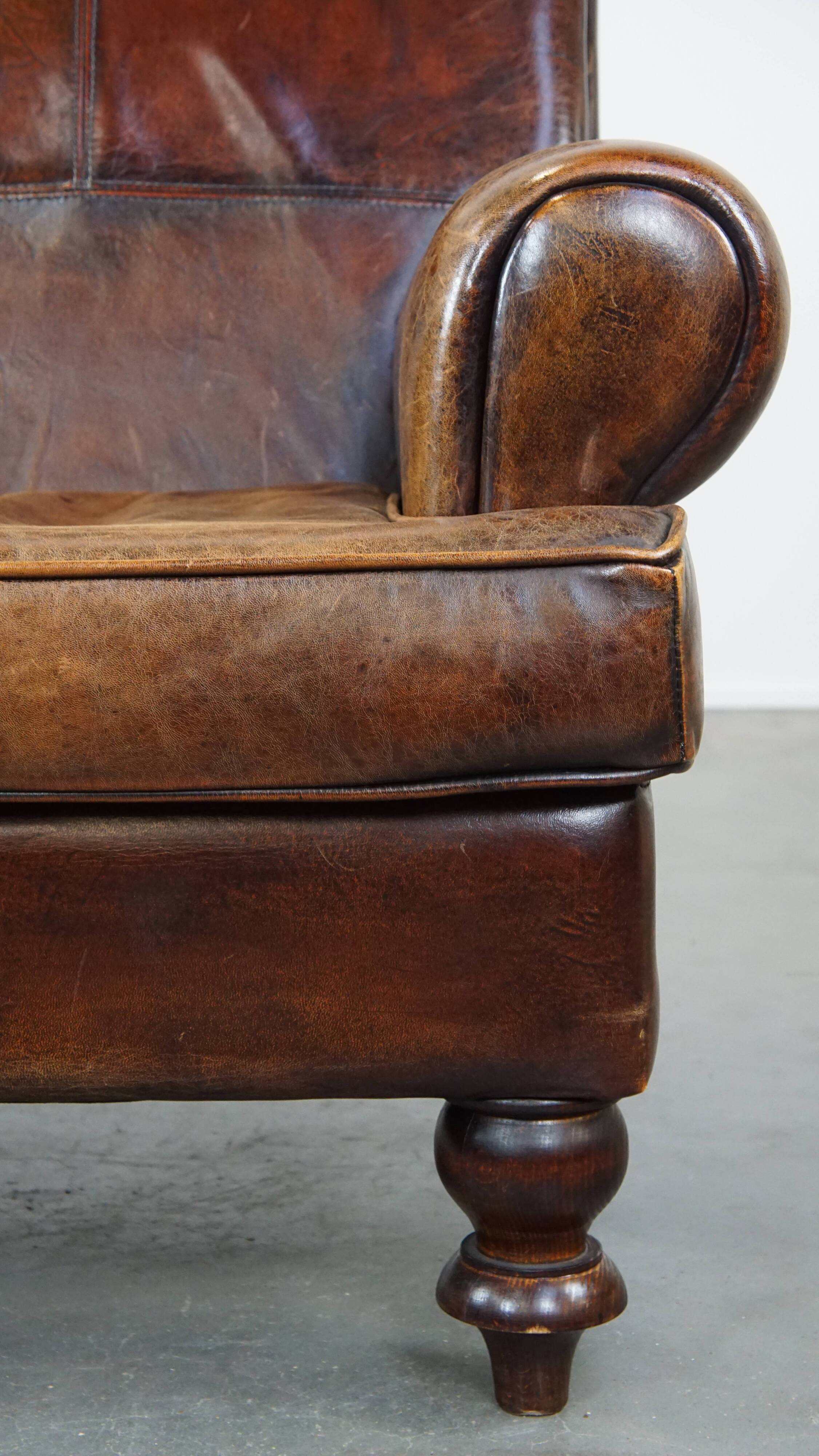 Sheep leather armchair