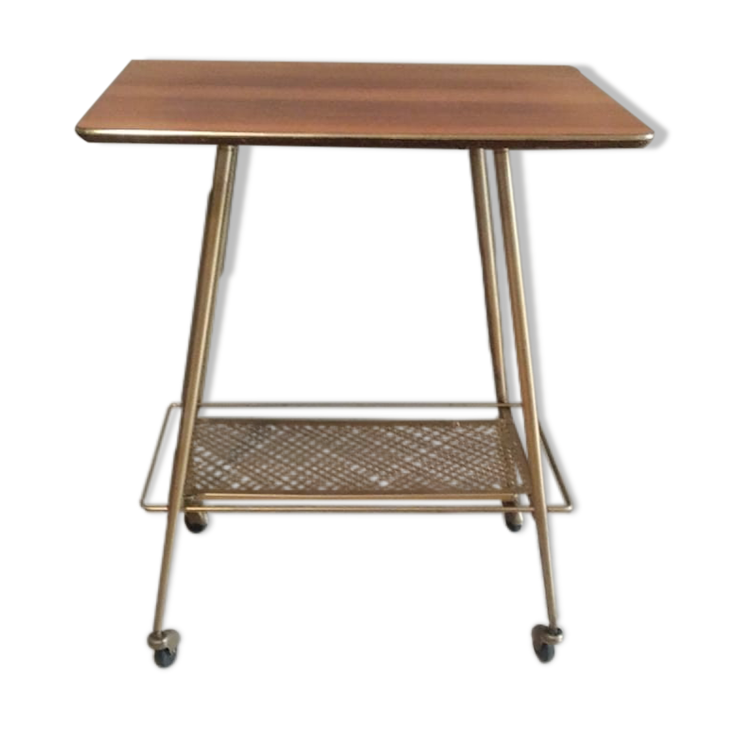 Vintage trolley gilded 1960