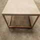Coffee table 60x60 cream marble