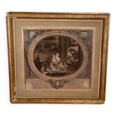 Print of Happy fertility according to Fragonard