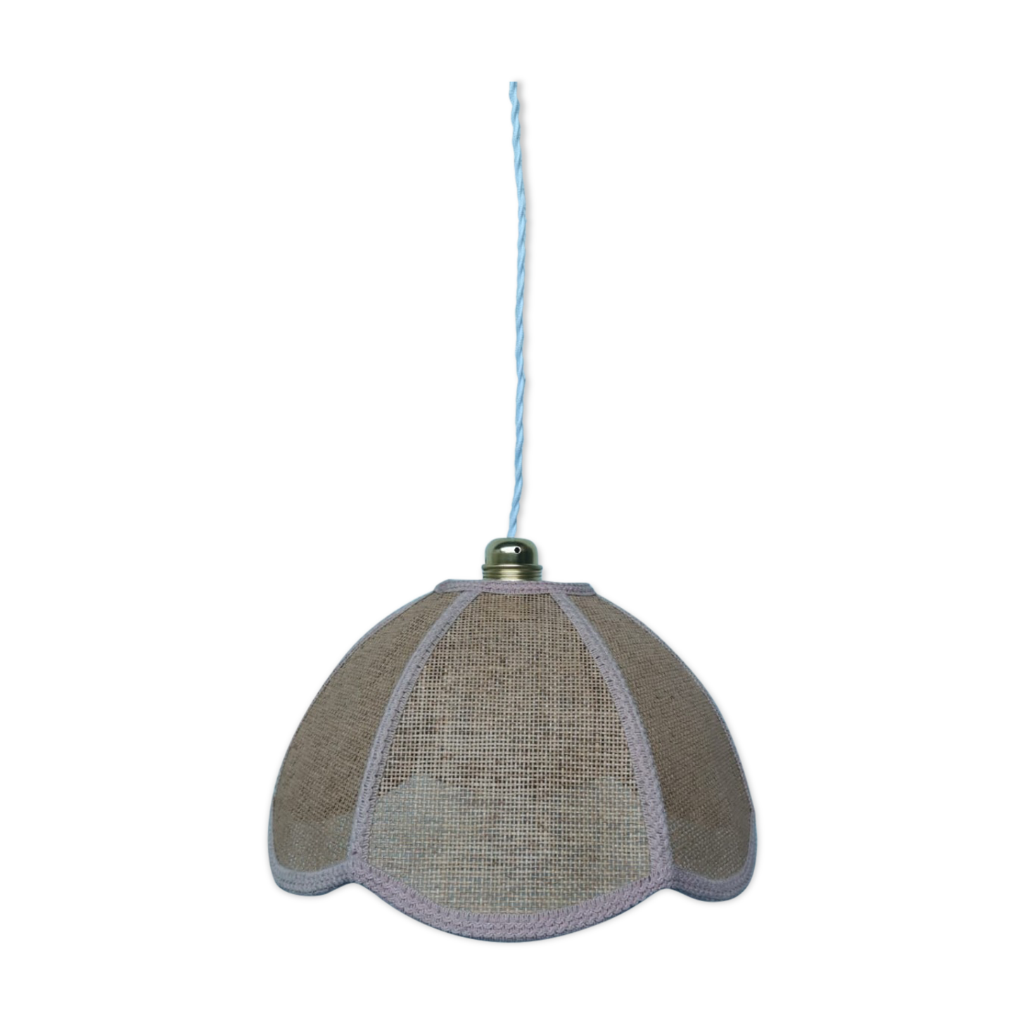 Wicker flower suspension