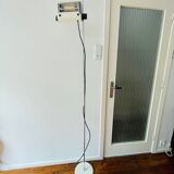 Oluce 626/L floorlamp Joe Colombo Design. Vintage Italian design. White Oluce lamp by Joe Colombo