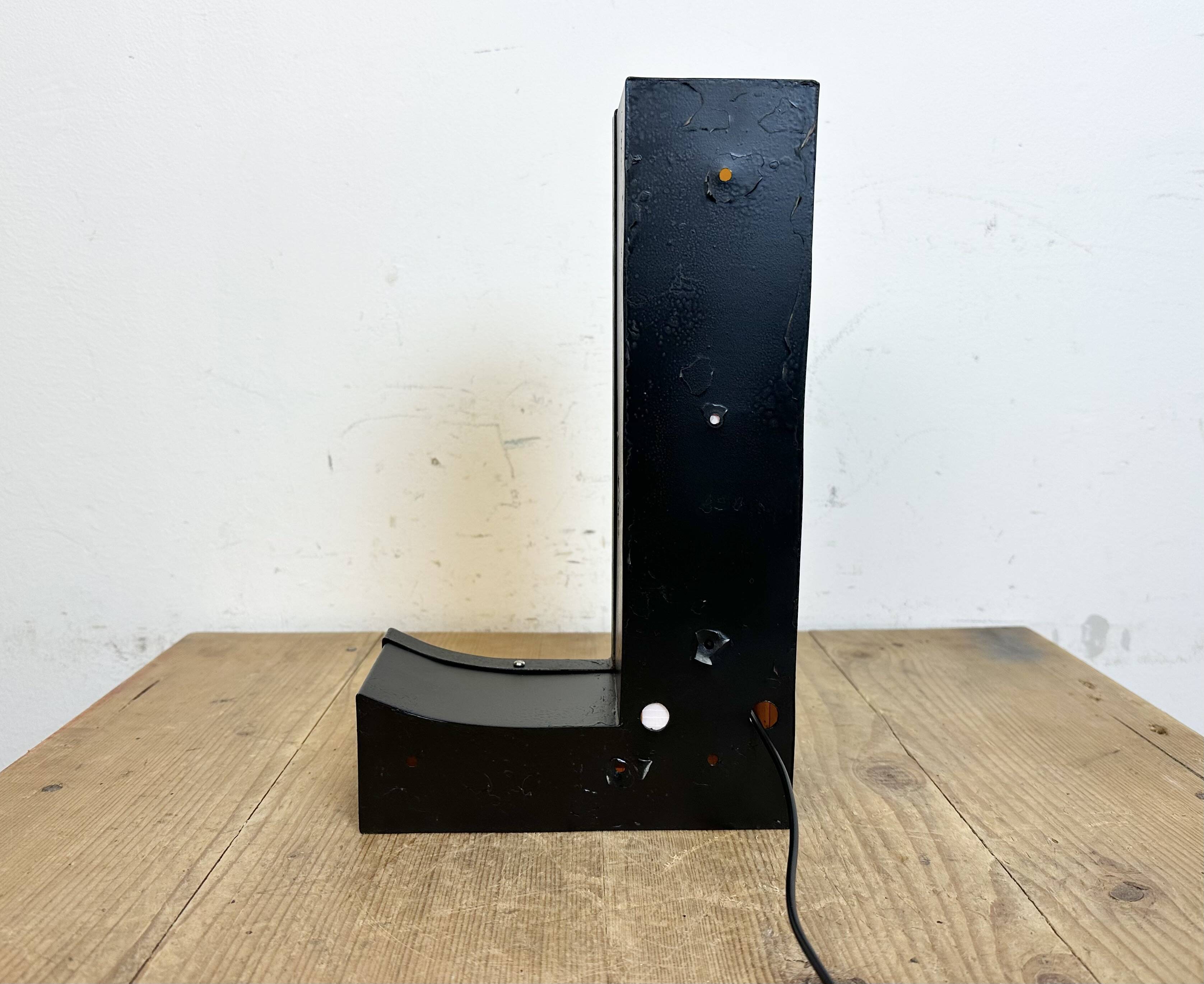 Vintage Illuminated Letter L , 1970s