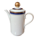 Cafetière en porcelaine - bleu cobalt - incrustation or