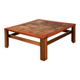 Scandinavian coffee table in rosewood and ceramic