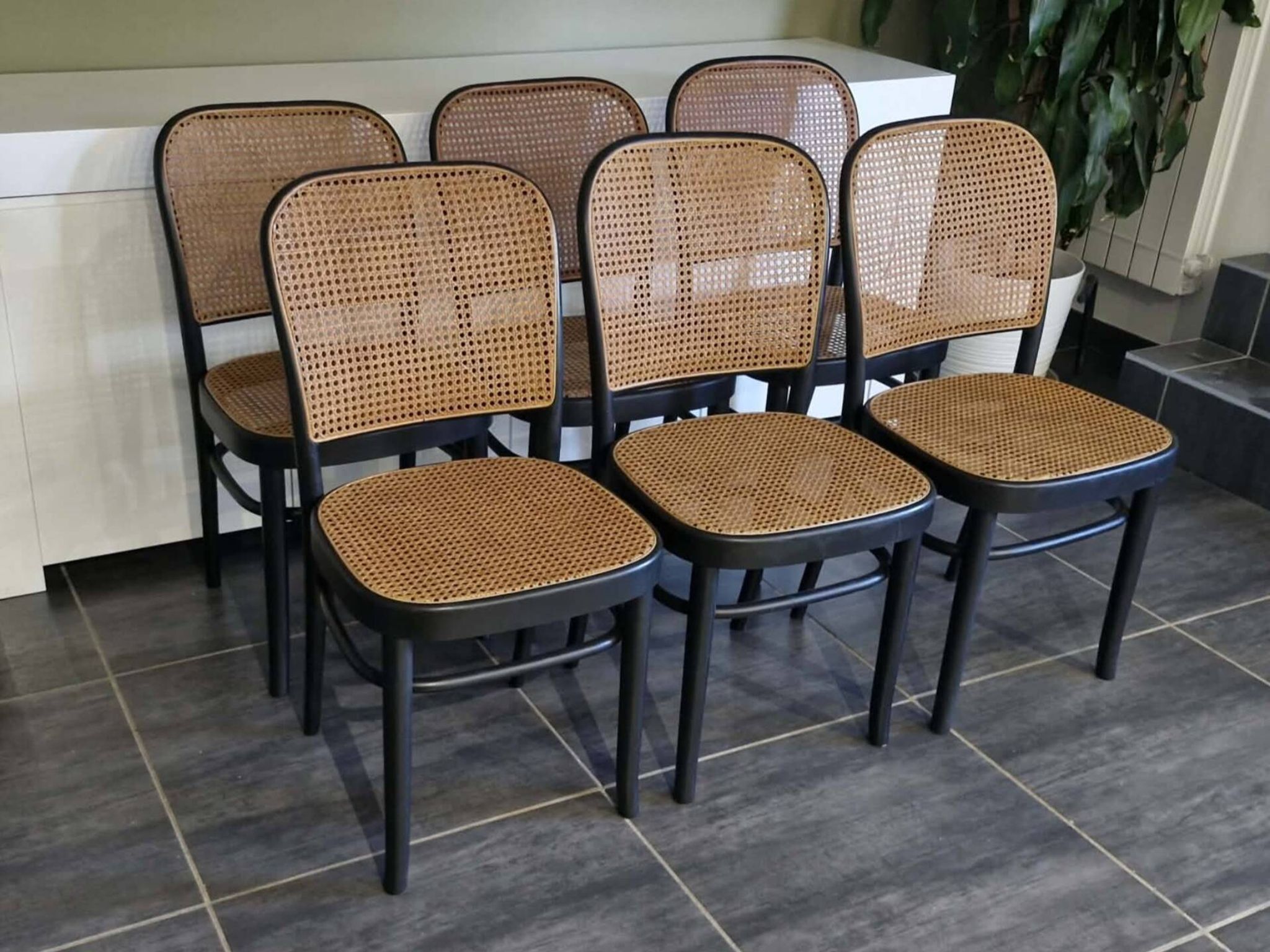 Set of 6 chairs no. 811 after Hoffmann, 1990s
