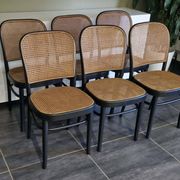 Set of 6 chairs no. 811 after Hoffmann, 1990s