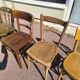 Lot de 6 chaises de bistrot dépareillées bois
