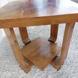 Square art deco pedestal table