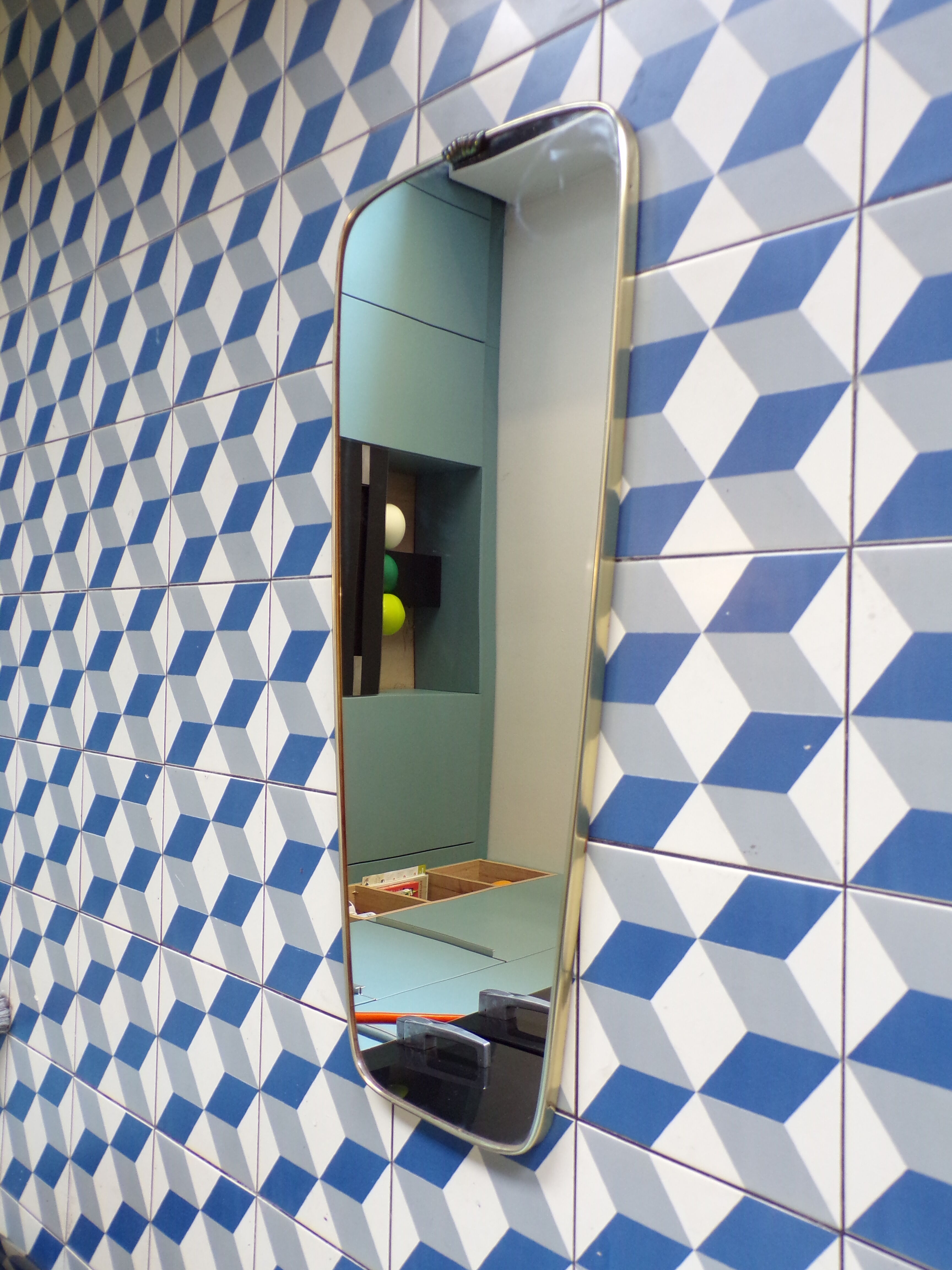 Vintage mirror mirror 33X78 cm