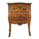 Commode galbée de style Louis XV en marqueterie XX siècle