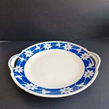 Vintage dish with handles, Badonvillier ceramic