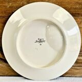 Set of 6 old Digoin Sarreguemines asparagus slushie plates