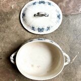 Sarreguemines tureen in iron clay, “Aida” service