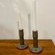 Pair of porcelain candlesticks